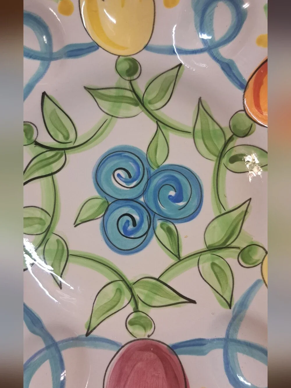 Vicki Carroll Pottery  Deviled Egg Serving Plate 10.5